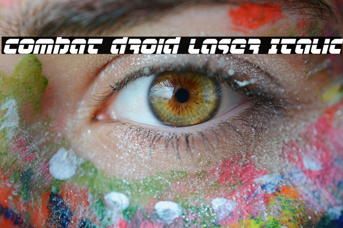 Combat Droid Laser Italic Example 1