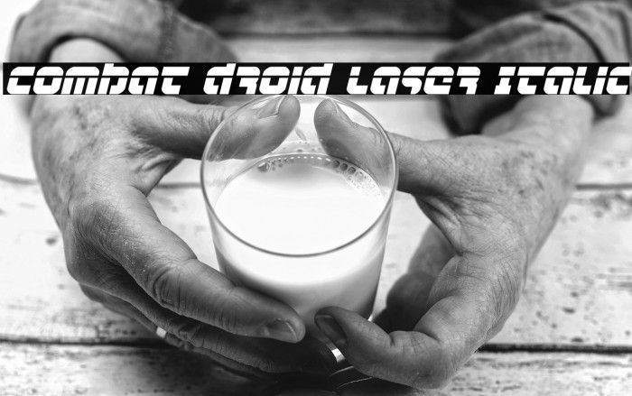 Combat Droid Laser Italic Example 2