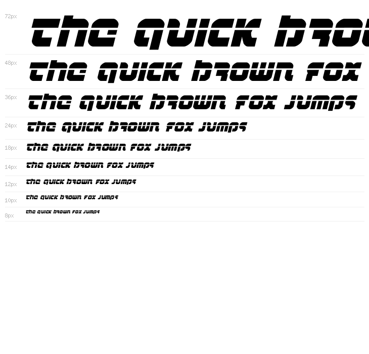 Combat Droid Laser Italic Waterfall