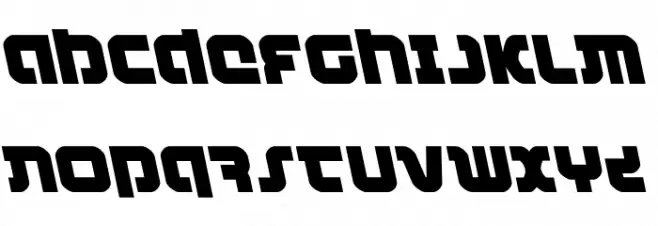 Combat Droid Leftalic Fonte MAIÚSCULAS