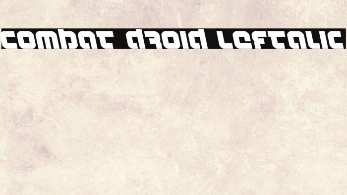 Combat Droid Leftalic Example 2