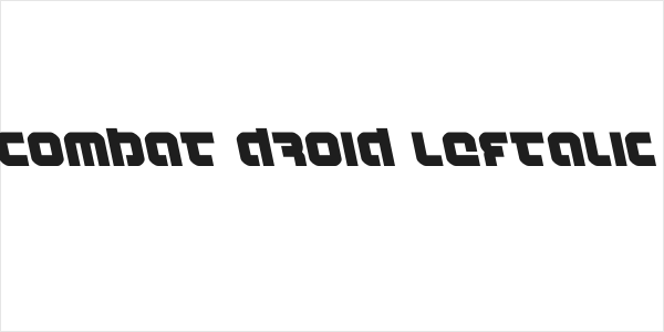 Combat Droid Leftalic Logo