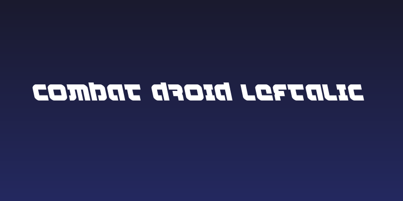 Combat Droid Leftalic Social Header