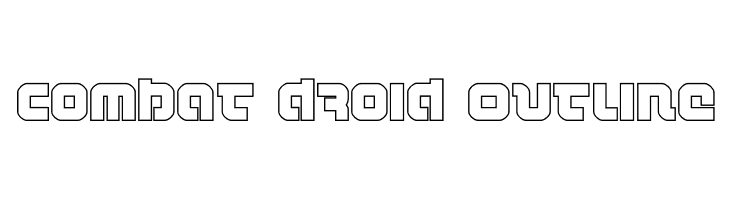 Combat Droid Outline  नि: शुल्क फ़ॉन्ट्स डाउनलोड