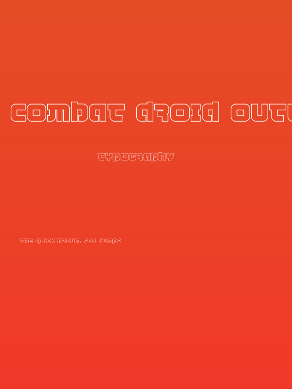 Combat Droid Outline Poster