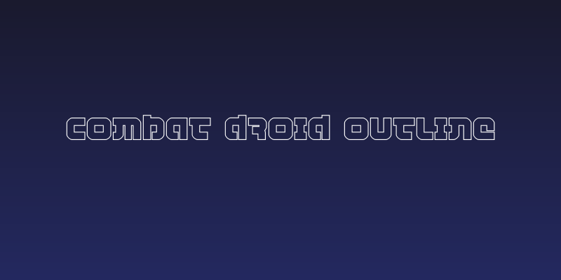 Combat Droid Outline Social Header