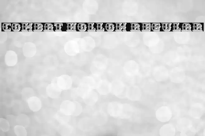 Combat Hollow Regular फ़ॉन्ट examples