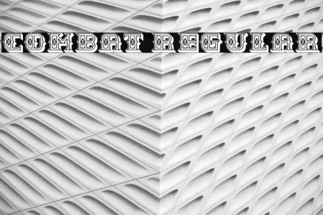 Combat Regular Font examples