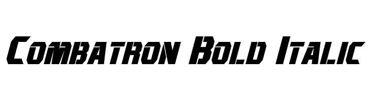 Combatron Bold Italic  Frei Schriftart Herunterladen