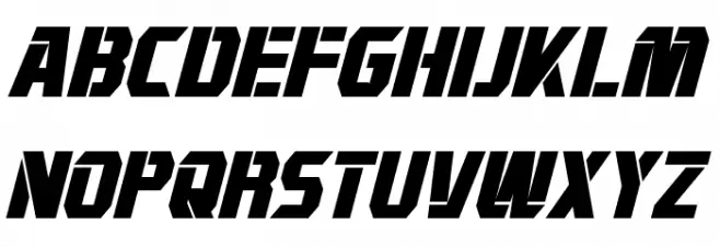 Combatron Bold Italic Fonte MAIÚSCULAS
