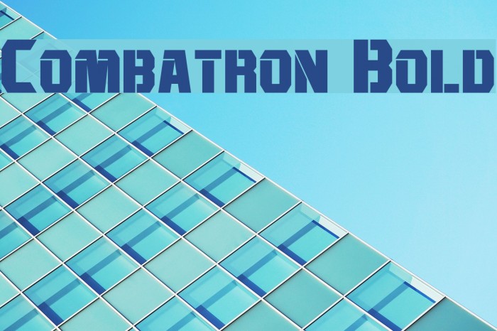 Combatron Bold Font examples