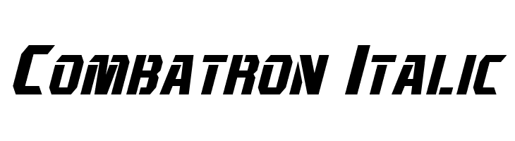 Combatron Italic Font