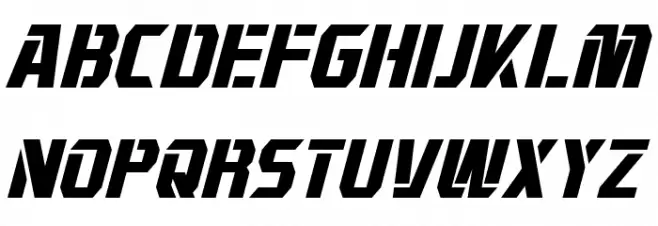 Combatron Italic Шрифта ВЕРХНИЙ