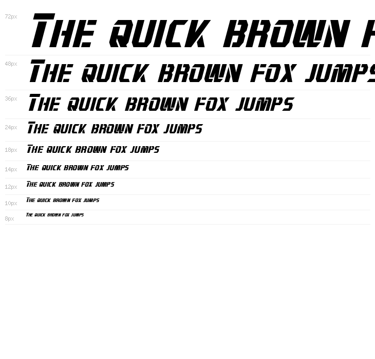 Combatron Italic Waterfall