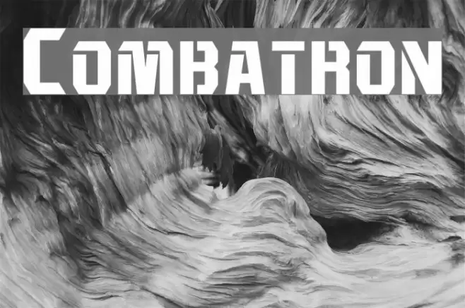 Combatron Font examples
