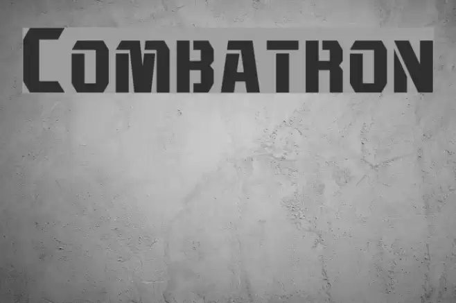 Combatron Font examples