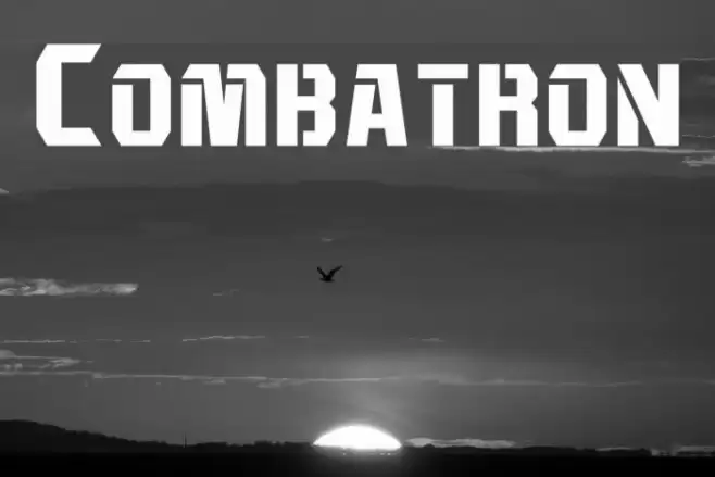 Combatron Font examples