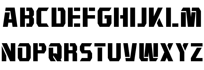Combatron Font LOWERCASE