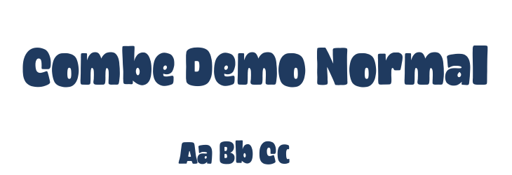 Combe Demo Normal Font Preview