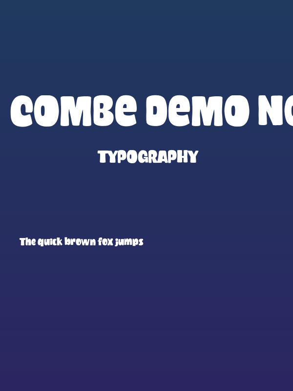 Combe Demo Normal Poster
