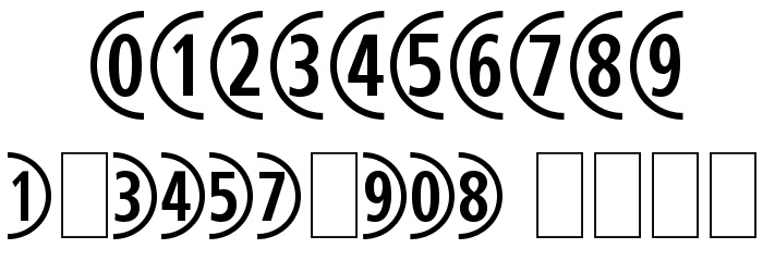 CombiNumeralsLtd Font OTHER CHARS
