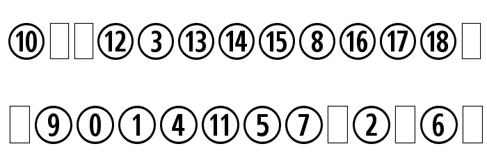 CombiNumeralsLtd Font LOWERCASE