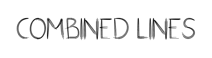 Combined Lines  Frei Schriftart Herunterladen