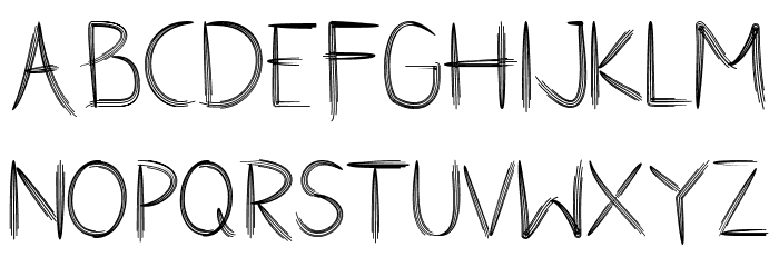 Combined Lines Font LOWERCASE