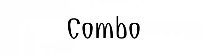 Combo  Скачать бесплатные шрифты