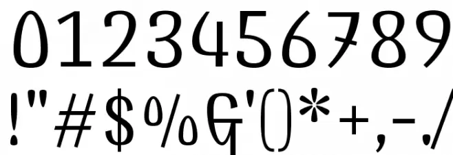 Combo Font OTHER CHARS