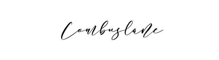 Combuslane  フリーフォントのダウンロード