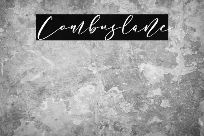 Combuslane Schriftart examples