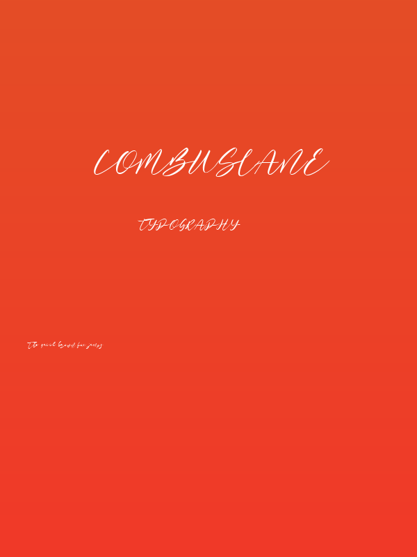 Combuslane Poster