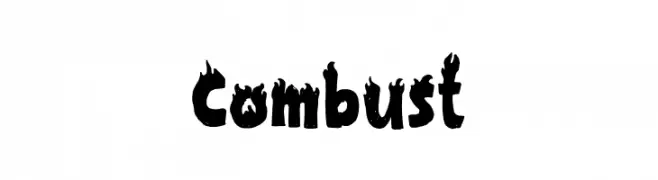 Combust  नि: शुल्क फ़ॉन्ट्स डाउनलोड
