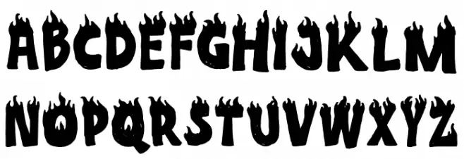 Combust Schriftart Groß