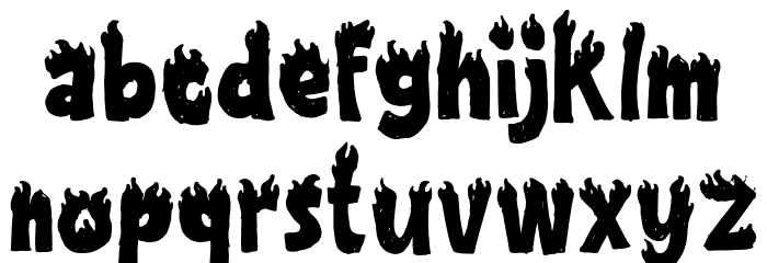 Combust Font LOWERCASE