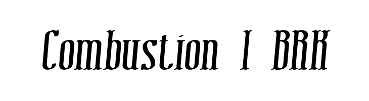 Combustion I BRK Font