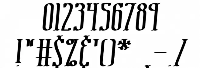 Combustion I BRK Font OTHER CHARS