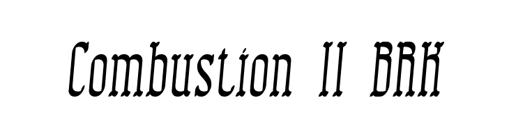 Combustion II BRK  フリーフォントのダウンロード