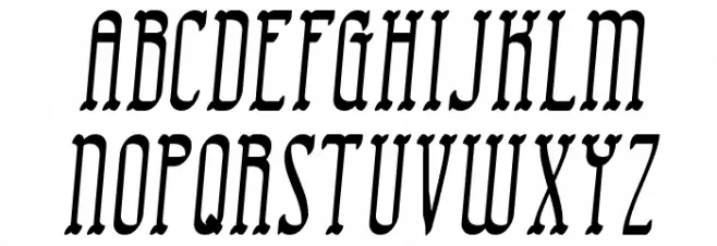 Combustion II BRK Font UPPERCASE