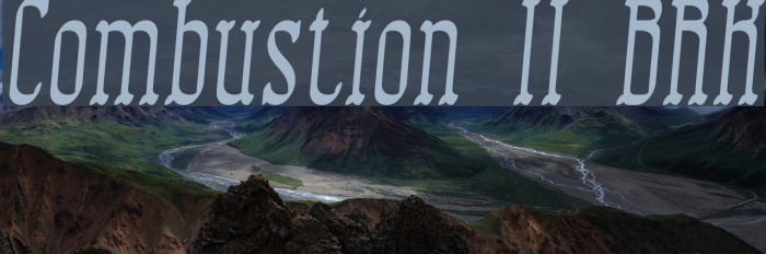 Combustion II BRK Font examples