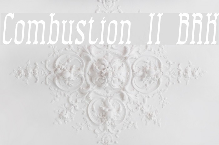 Combustion II BRK Font examples