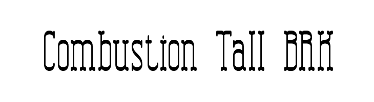 Combustion Tall BRK  नि: शुल्क फ़ॉन्ट्स डाउनलोड