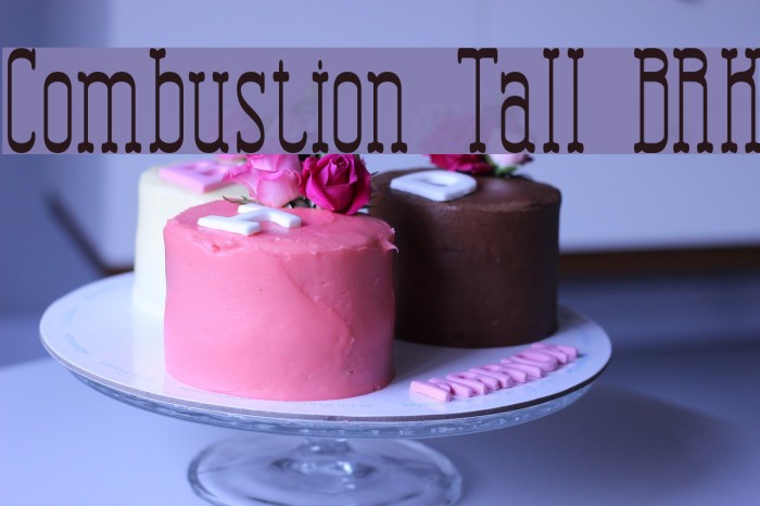 Combustion Tall BRK Font examples
