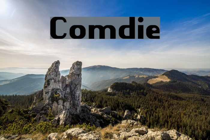 Comdie Font examples