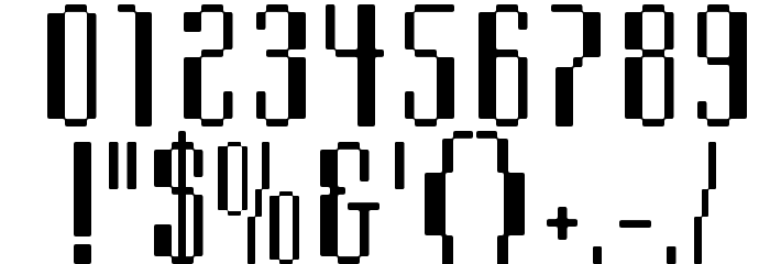 Comdotbold Font OTHER CHARS