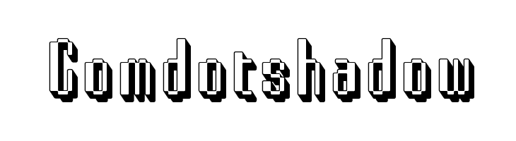 Comdotshadow Font
