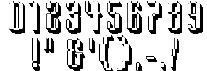 Comdotshadow Font OTHER CHARS