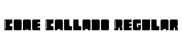Come Callado Regular  Frei Schriftart Herunterladen