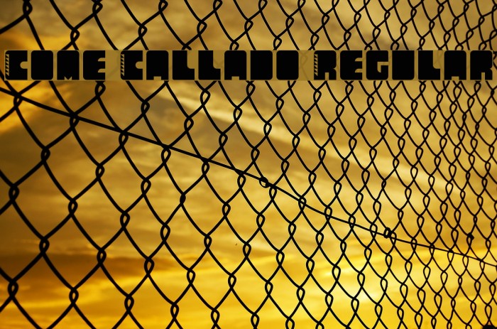 Come Callado Regular Font examples